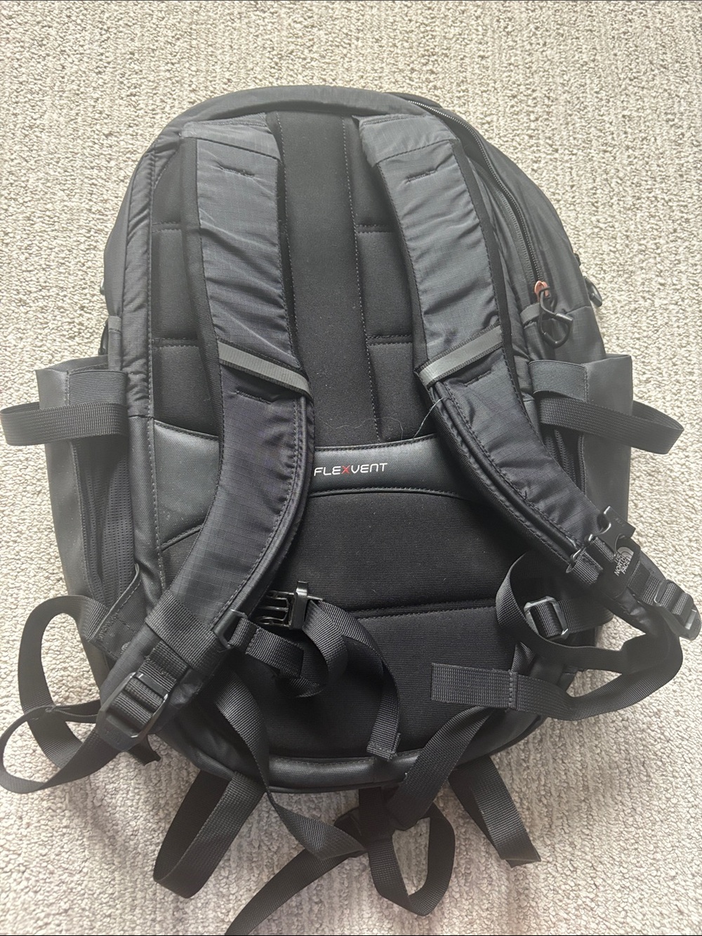 The North Face Black Backpack with Rose-Gold Accents - Picture 3 of 4